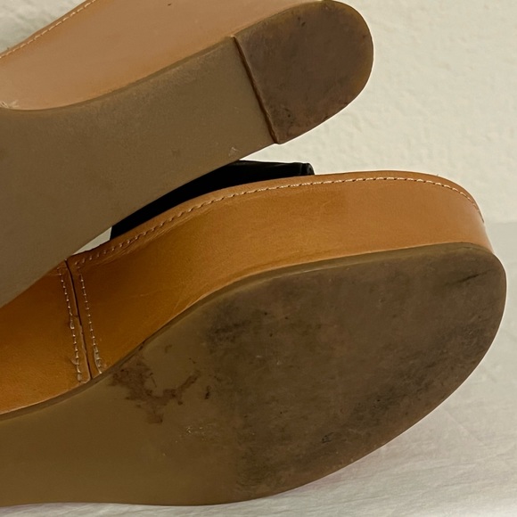 Robert Clergerie leather Platform Sandals. Size 36 1/2 (US 6).